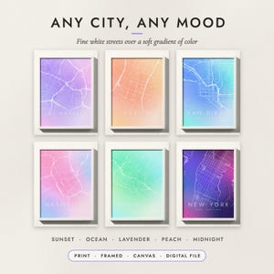 Aura City Map examples for six cities