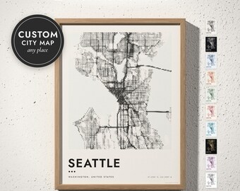 Custom City Map Digital Download — Halftone Dots, Bold Lettering, 300 DPI