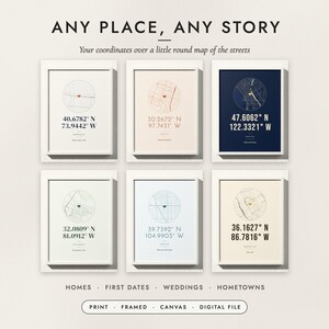 Coordinates Print examples for six places