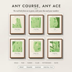 Hole-in-One Print examples for six aces