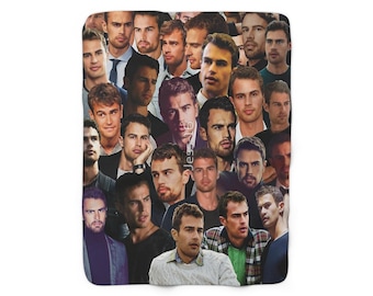 theo james photo collage Sherpa Fleece Throw Blanket | theo james photo collage Throw Blanket | theo james photo collage Blanket