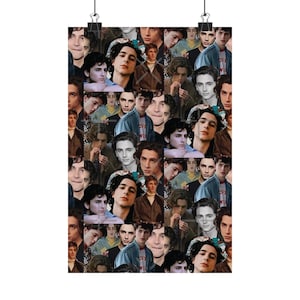 Timothee Chalamet Collage Design Matte Vertical Poster | Timothee Chalamet Collage Matte Poster | Timothee Chalamet Collage Poster