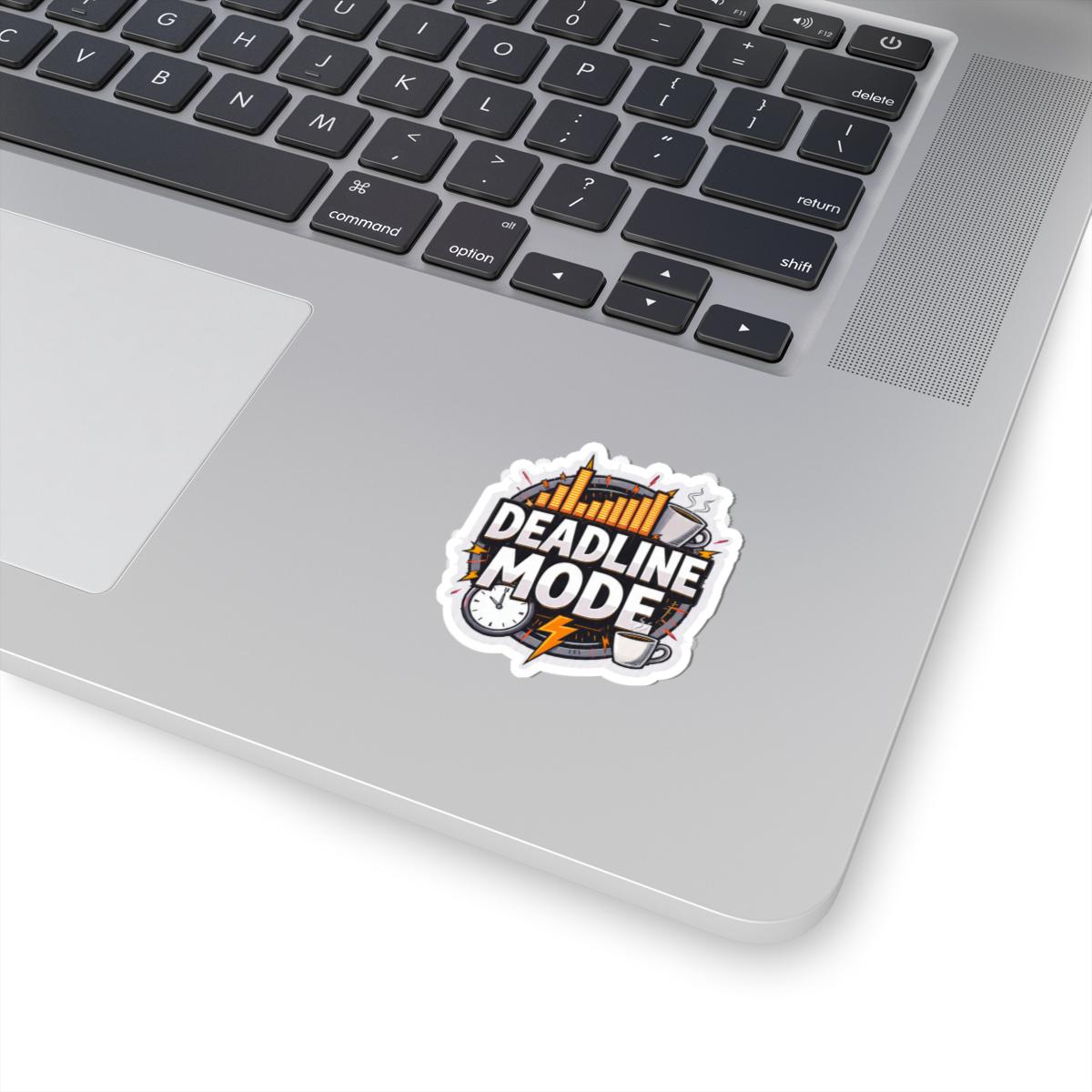 Deadline Mode Sticker | Laptop Decal, Coffee, Clock, Productivity ...