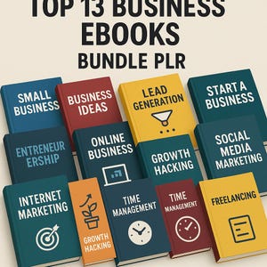 13 Premium Business eBooks | PLR Bundle | Rebrand & Resell