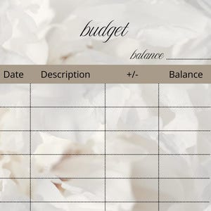 Tracker enveloppe budget pivoines