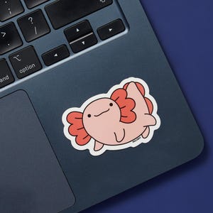 Axolotl Vinyl Sticker - Süßes Geschenk für Jungen Mädchen und Teenager, ideal für Laptops und Notebooks