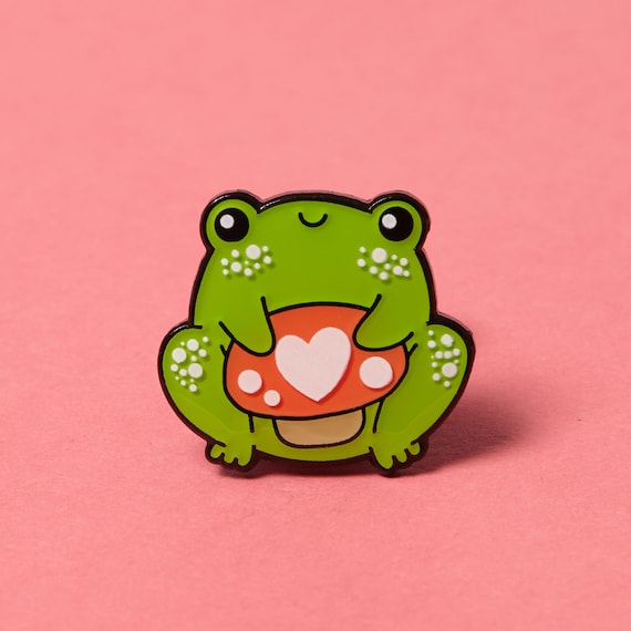 Frog Enamel Pin Etsy