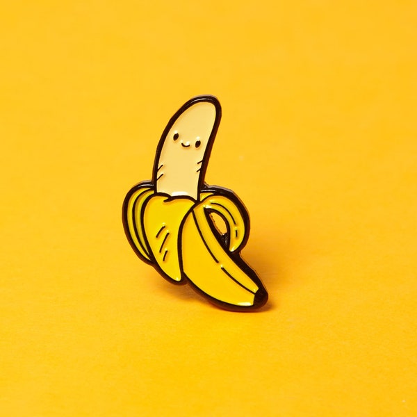 Happy Banana - emaille pin