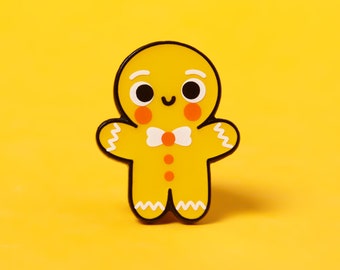 Gingerbread Man - enamel pin