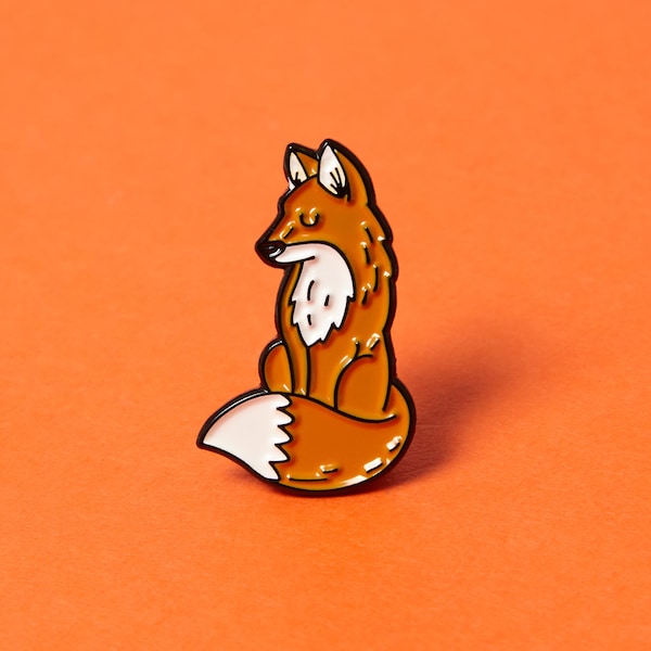 Calm Fox -  enamel pin