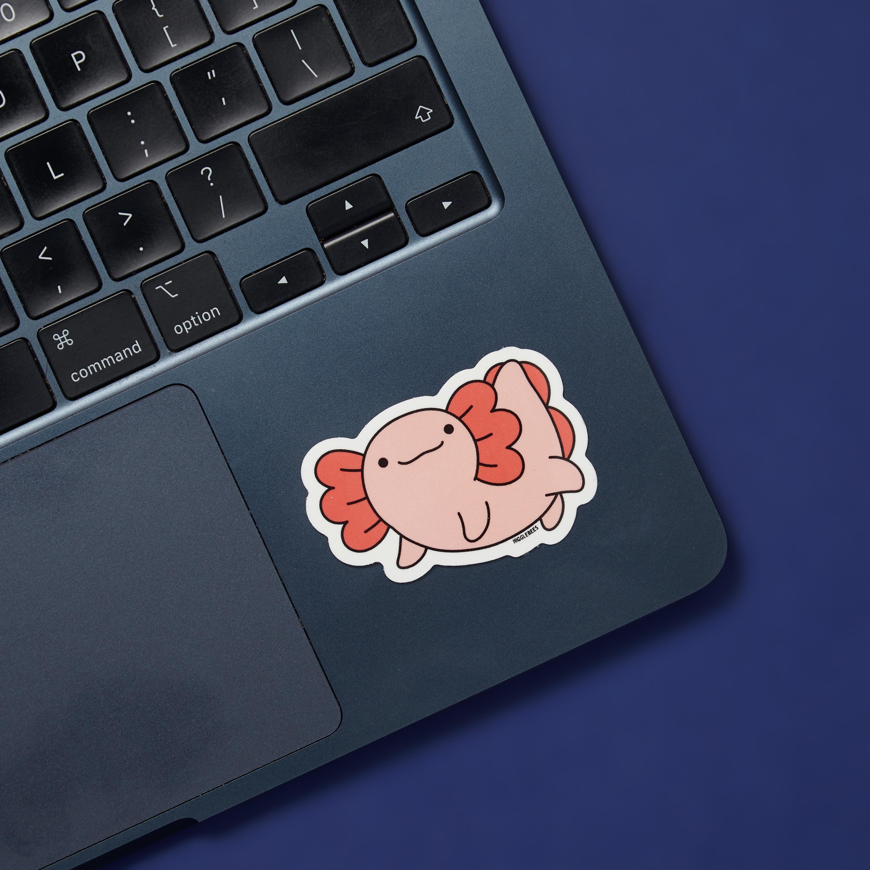 Axolotl Vinyl Sticker - Cute gift for boys girls and teens, great for laptops and notebooks