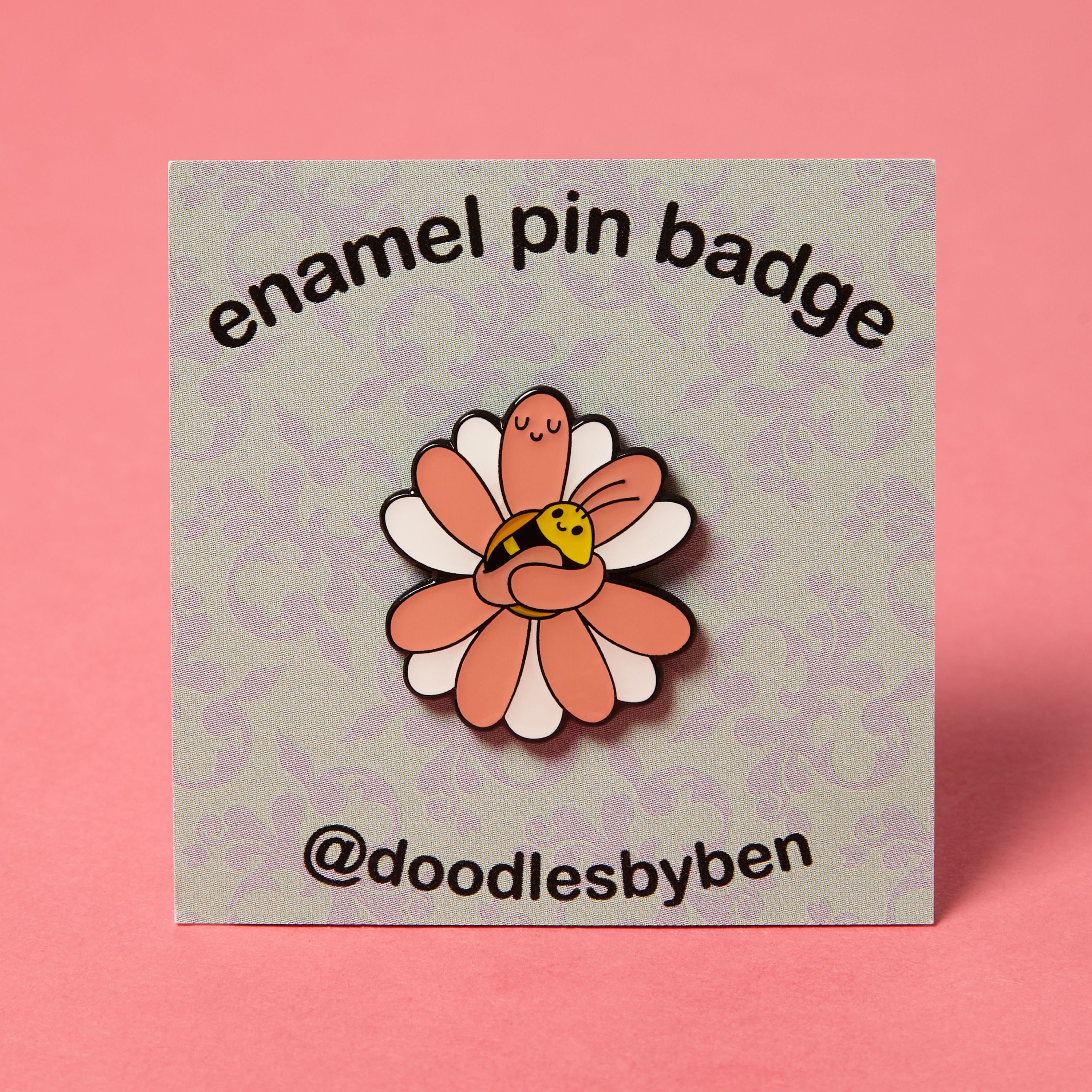 Hummel Brosche Anstecknadel - Stern Und Mond Design Mit Emaille Verzierung