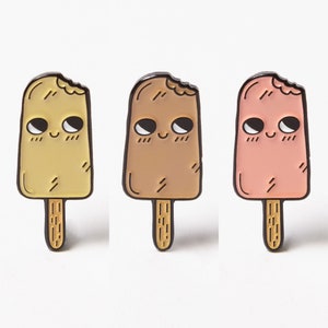 Ice lolly enamel pin Triple pack