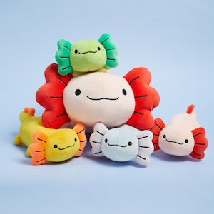 AxoLittle Plushie Toy – Axolotl Small Soft Stuffed Toy – Unique Gift for Animal Lovers, Collectors or Cute Desk