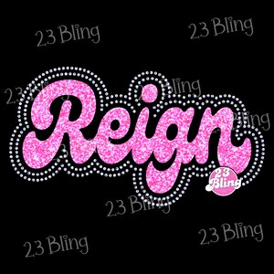 Reign Double Outline - 10ss Rhinestone Instant Download Template: DIY, Reign 2026, Cheer Team SVG rhinestone template-11"x6" DIY Template