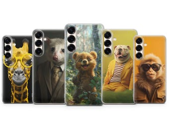 Lustige Tier Cartoon Handyhülle - Verspielte Komödie Illustration Design