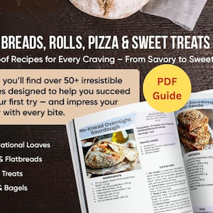 Sourdough for Beginners PDF – Easy Starter, Bread, Buns, Pizza & Sweet Recipes Guide | Sourdough Cookbook