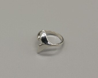 anello coda di balena argento 925 fatto a mano