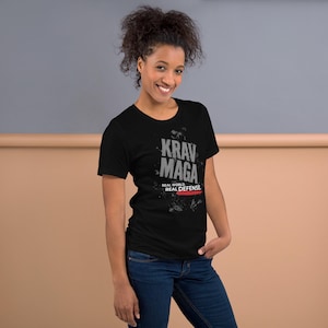 Krav Maga T-Shirt, Real World Real Defense Shirt, Self Defense Gift, Martial Arts Tee,  Krav Maga Training Apparel