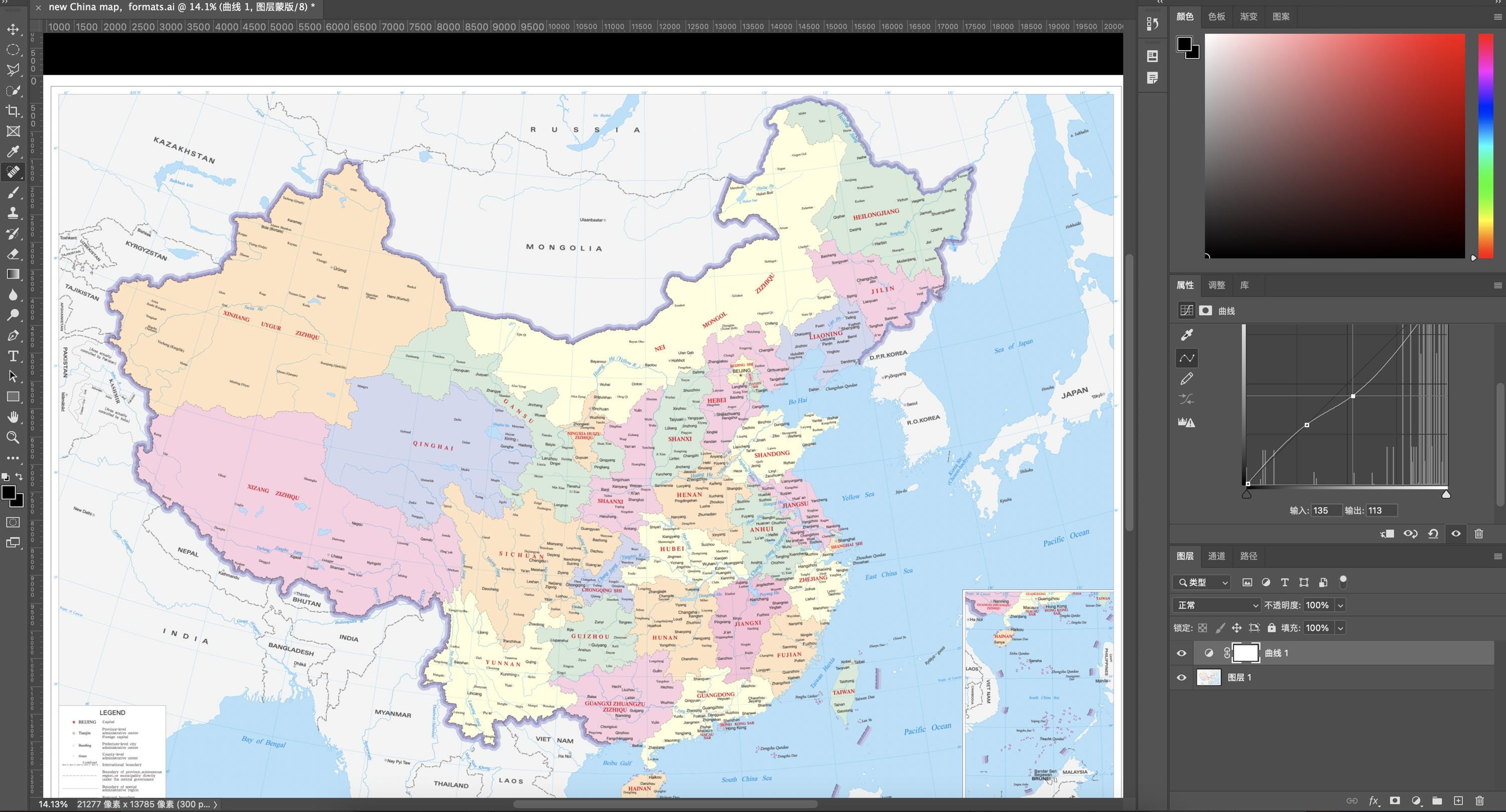 Editable China Map, Vector Format (digital Download) - Etsy Australia