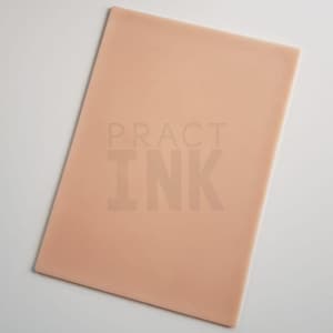 Tattoo Skin Practink 15×21 cm – Realistic artificial skin for practice | Fake skin for tattoo training | Soft practice skin