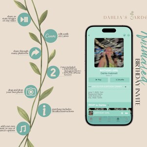 Animated Birthday Dinner Invitation Template - Music Design | Animated Birthday Invitation Templates | Birthday Dinner Invitation Template