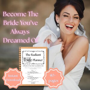 12-Week Wedding Glow-Up, Weight Loss & Self-Care Journal | Bridal Fitness Planner | Wellness Guide | Wedding Day Prep | Health Tracker | PDF
