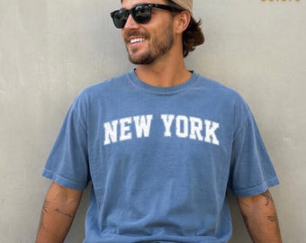Comfort Colors® Retro New York Shirt, NYC Tee, Distressed Graphic Tee, Retro NY T-shirt, Urban City Top, Hipster Apparel, New York Gift
