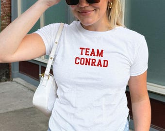 Team Conrad Shirt, Trendy Shirt for Women, Trendy Baby Tee, Y2K Tee, The Summer I Turned Pretty Shirt, Trending Movie Baby Tee