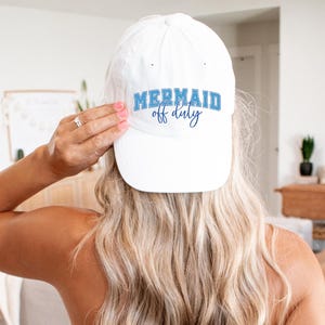 Mermaid of Duty ValuCap, Unisex Dad Hat, Adjustable, Low Profile, Summer Vibes, Summer Hiking Sun Hat, Baseball Cap, Washed Classic Dad Hat