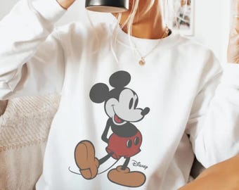 Disney Vintage Mickey Mouse Sweatshirt, Vintage Disney Mickey Mouse Shirt, Disneyworld Holiday Vacation Sweatshirt, Disney Retro Sweater
