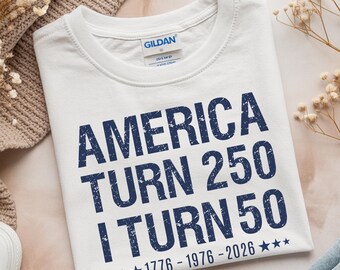 Camiseta "Estados Unidos cumple 250 años", camiseta vintage de 50 cumpleaños de 1976, idea de regalo de 50 cumpleaños, camiseta patriótica de cumpleaños de 2026, sudadera de cumpleaños de 1976