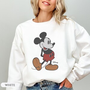 Sudadera vintage de Mickey Mouse de Disney, camiseta vintage de Mickey Mouse de Disney, sudadera de vacaciones de Disneyworld, suéter retro de Disney imagen 3
