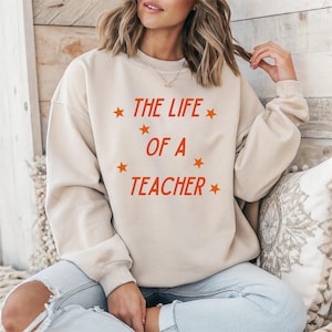Maglietta &quot;La vita di un insegnante&quot;, Maglietta &quot;Nella mia era da insegnante&quot;, Maglietta per insegnanti, Maglietta per il ritorno a scuola, Regalo per insegnanti, Maglietta per la nuova era da insegnante