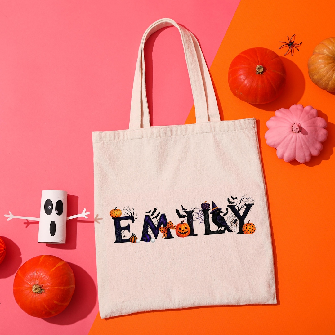 Personalized Trick or Treat Bag for Kids, Custom Candy Bag With Name ...
