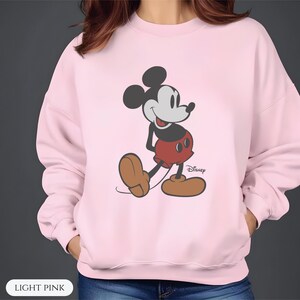 Sudadera vintage de Mickey Mouse de Disney, camiseta vintage de Mickey Mouse de Disney, sudadera de vacaciones de Disneyworld, suéter retro de Disney imagen 5