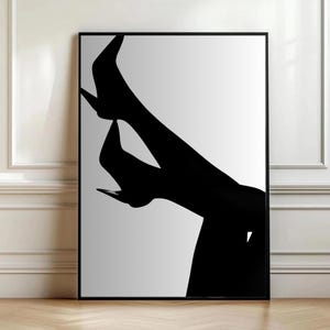 Stampe artistiche di moda Vogue: Pantera Nera, Tacchi, Donna con cappello (download digitale) immagine 5