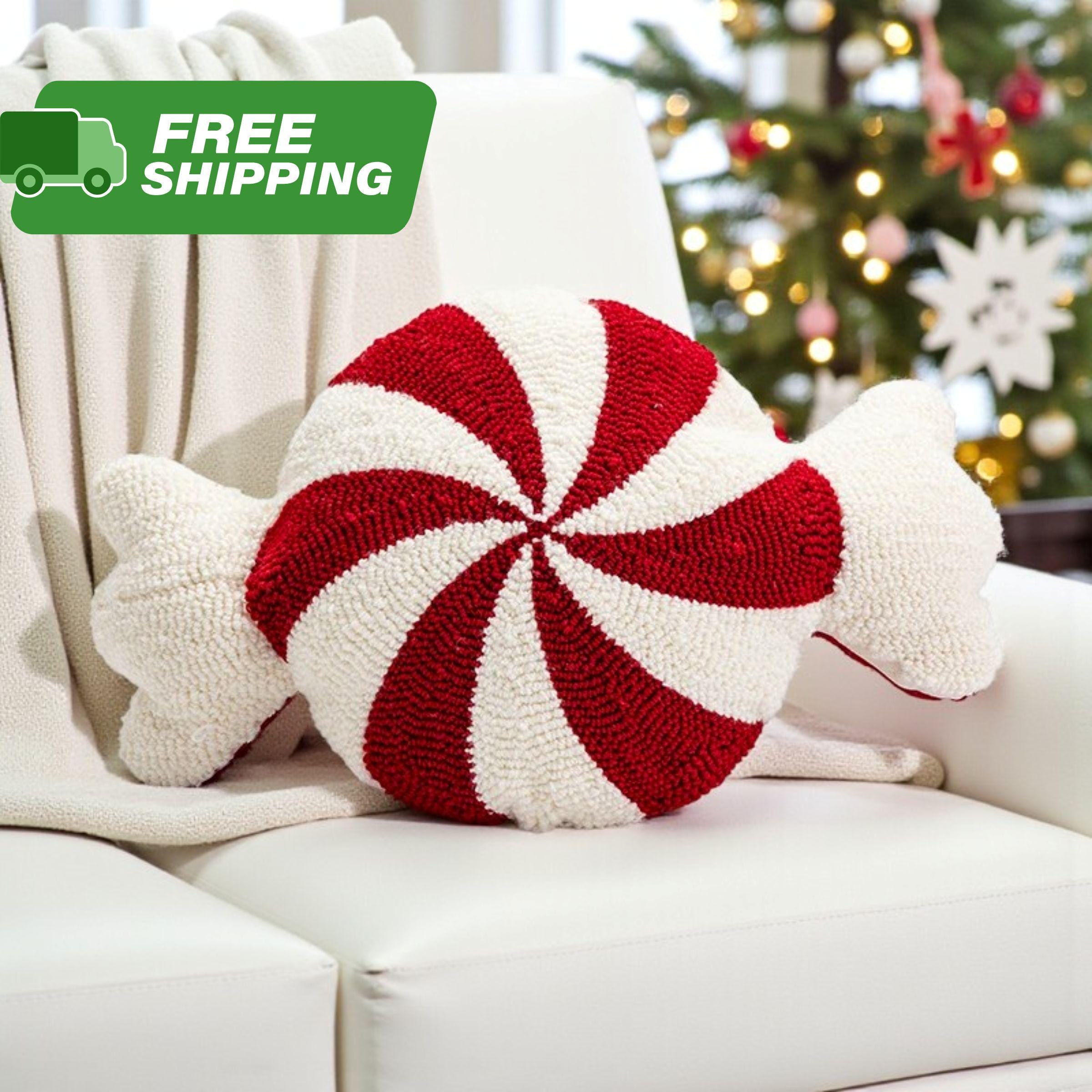 Produktbild von Jumpeak Dekokissen Zuckerstange Kissen,kissen Weihnachten Zuckerstange,Mit Kissenfüllung, Mit Kissenfüllungen, Herz- Und Lutscher-Designs, Sofakissen, Zierkissen