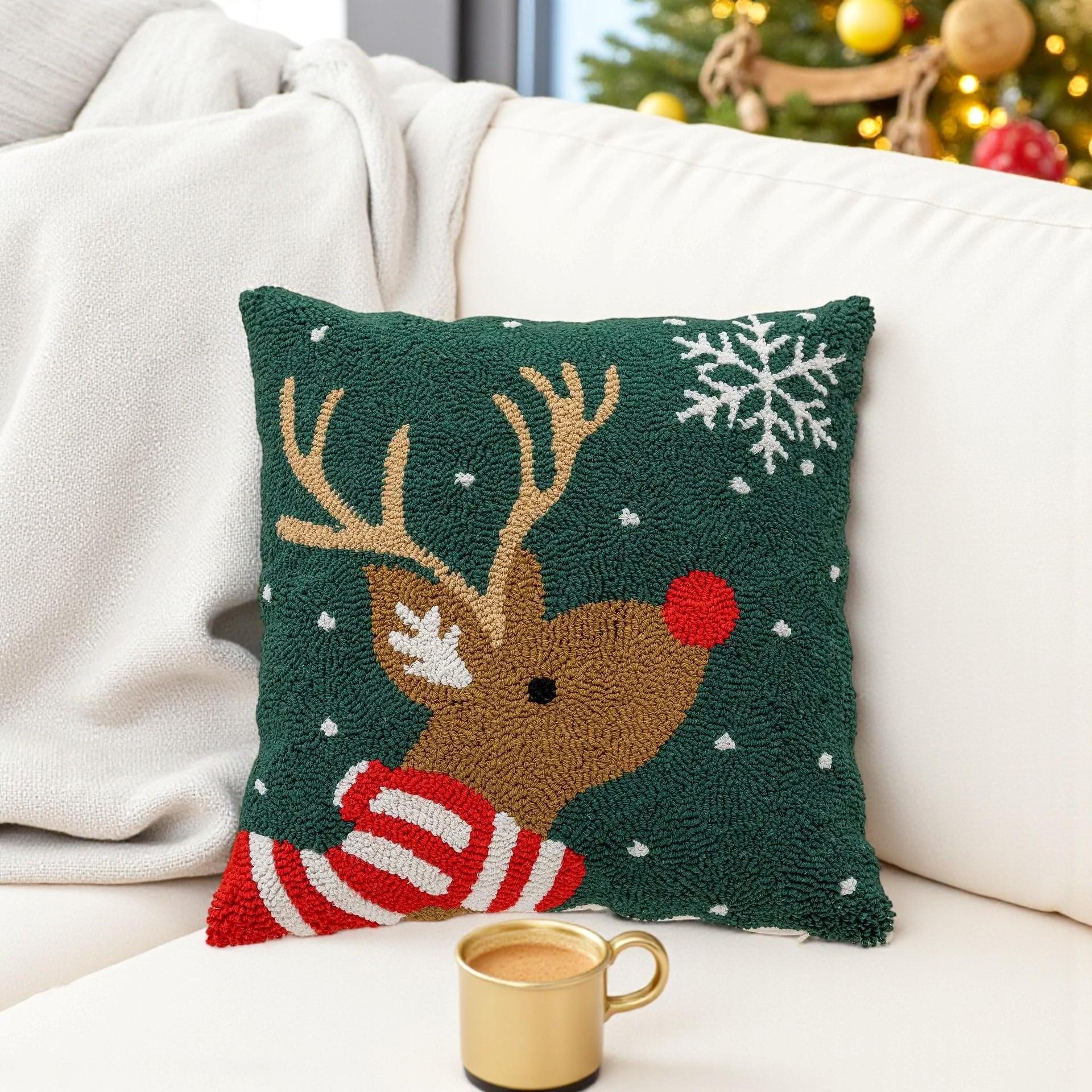 クッションカバー クリスマス 刺繍 クッションカバー クリスマス 刺繍 Amazon.co.jp: クロスステッチ