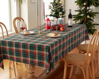 Christmas Tablecloth – Rectangular Holiday Dining Table Cover