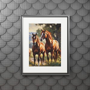 Artistic Horse Fine Art Prints, Horse Decor, Equestrian Art, Nature Wall Art, Gift for Horse Lovers, Farmhouse Decor