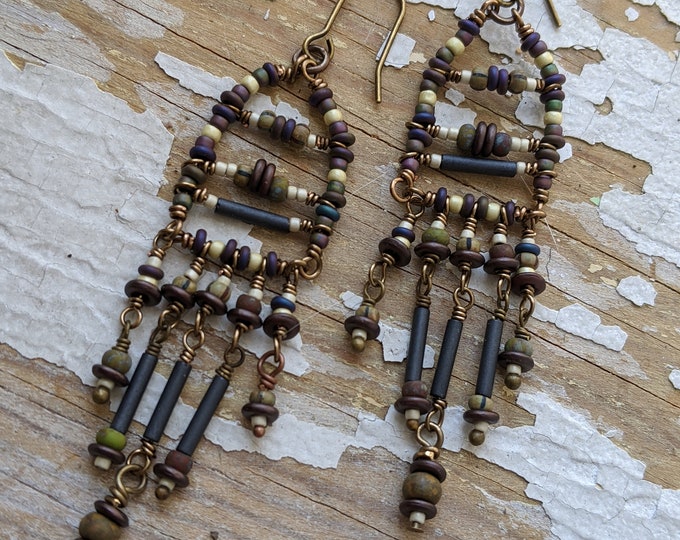 Spices of the Orient Dancing Mummy Bead Earrings