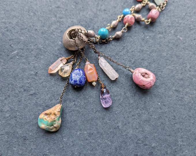 SPIRIT NATURE: Chakra Gemstone Fidget Necklace