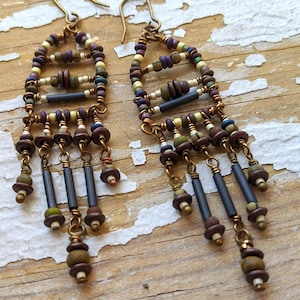 Spices of the Orient Dancing Mummy Bead Earrings