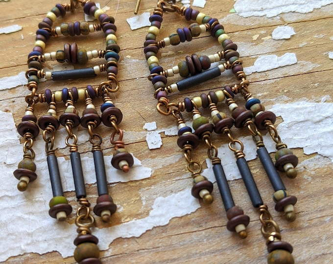 Spices of the Orient Dancing Mummy Bead Earrings