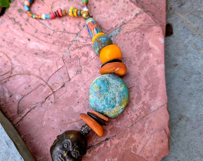 Four Winds Hand Mala: Object of contemplation for meditation   Prayer Beads - talisman