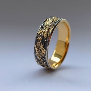 Gold Chaos With Gold Lining 6mm Wide Unique Men's - Etsy