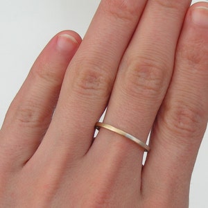 Golden Ratio Ring Gift or Thin Wedding Band for Math Lovers, Geeks or Artists, 9kt Gold and Sterling Silver image 5