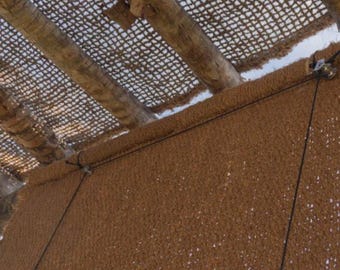 Blind, outdoor curtain made of 100% Natural coconut fiber