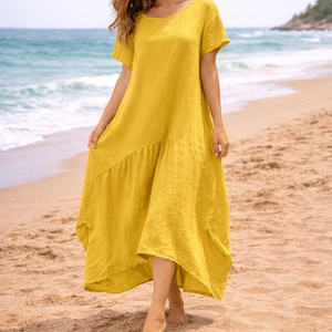 maxi dresses for tall ladies tall women's dresses Tiered Cotton Maxi Dress for Tall Women